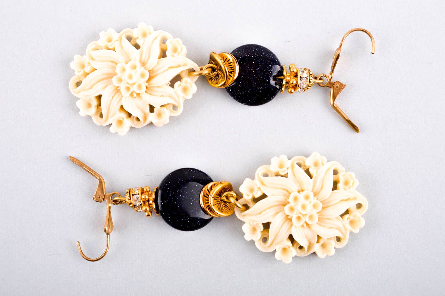 Stylish handmade beaded earrings gemstone earrings fashion accessories photo 5