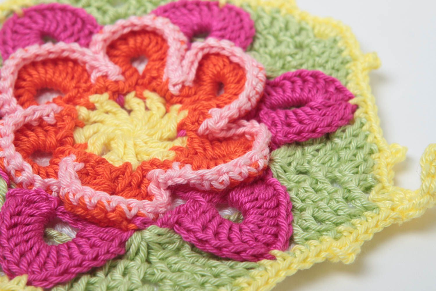 Beautiful handmade pot holder crochet potholder home textiles gift ideas photo 3
