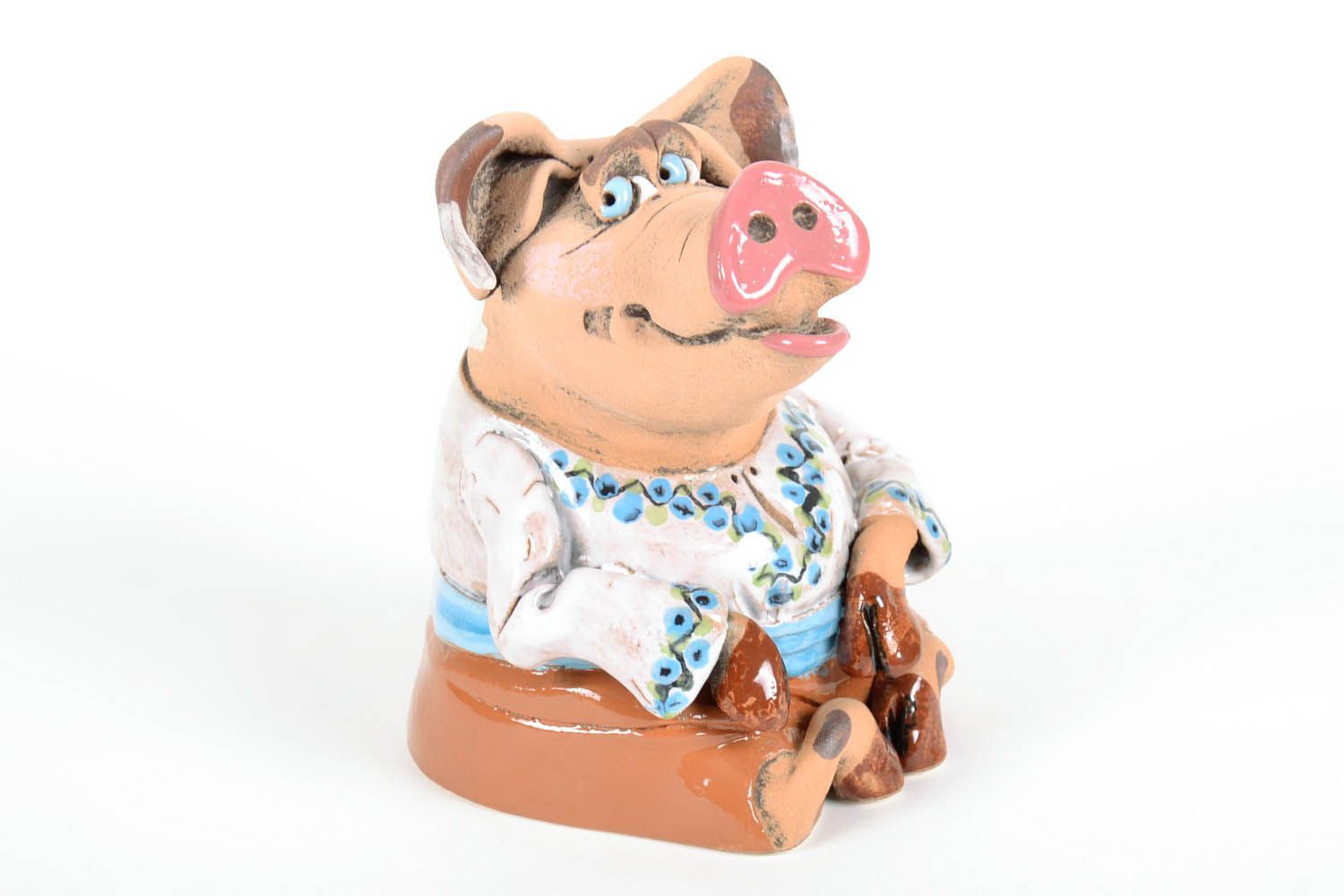 Money box Boar in Embroidered Shirt photo 5