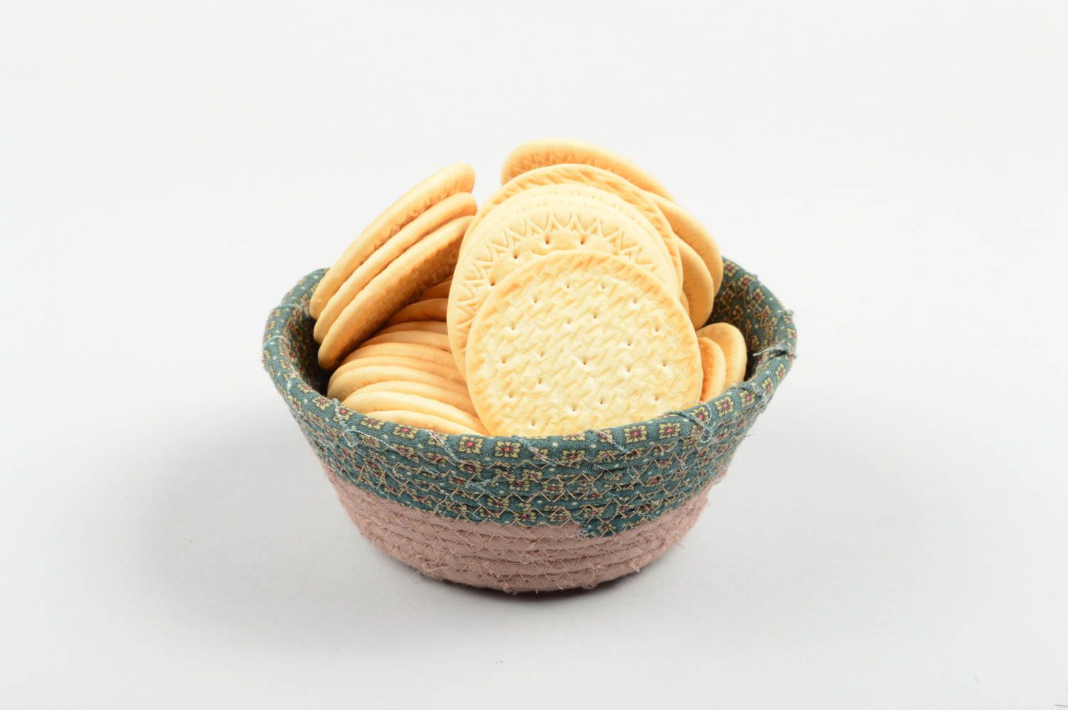 Декор для дома handmade тектсильная конфетница из ткани пэчворк декор для кухни фото 5