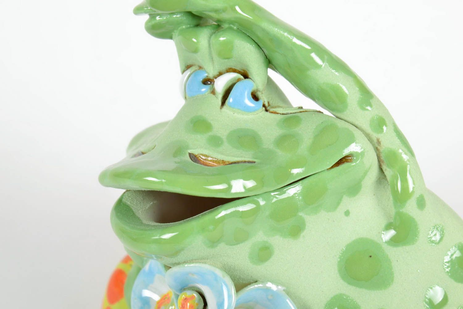 Keramik Spardose „Frosch“ foto 4