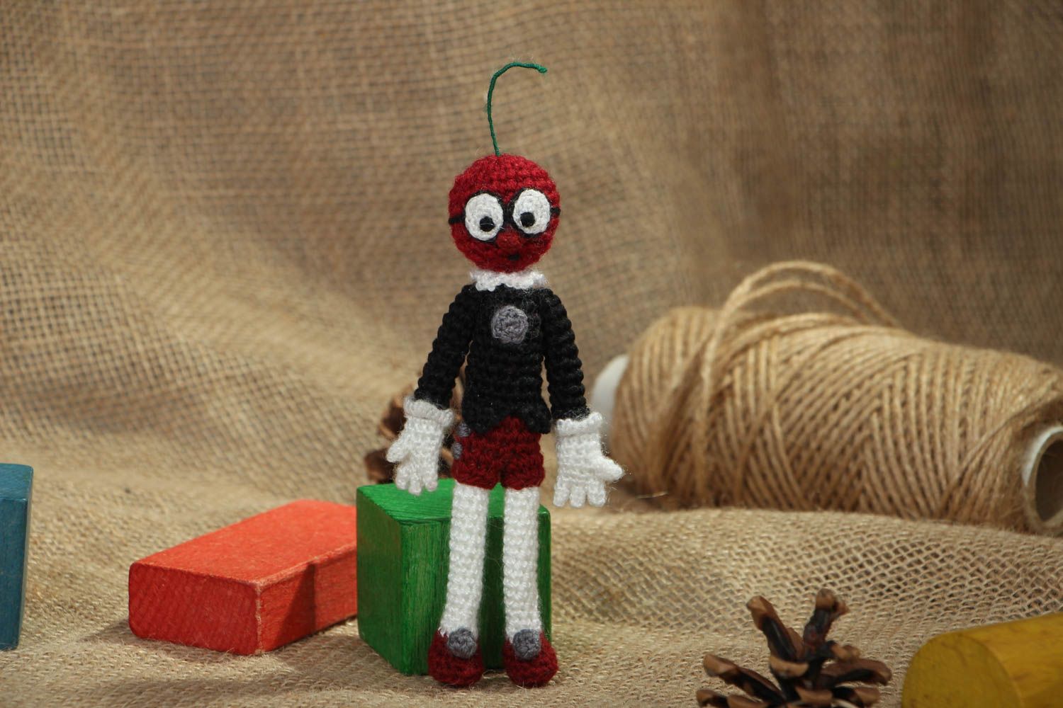 Soft crochet toy Cherry photo 5