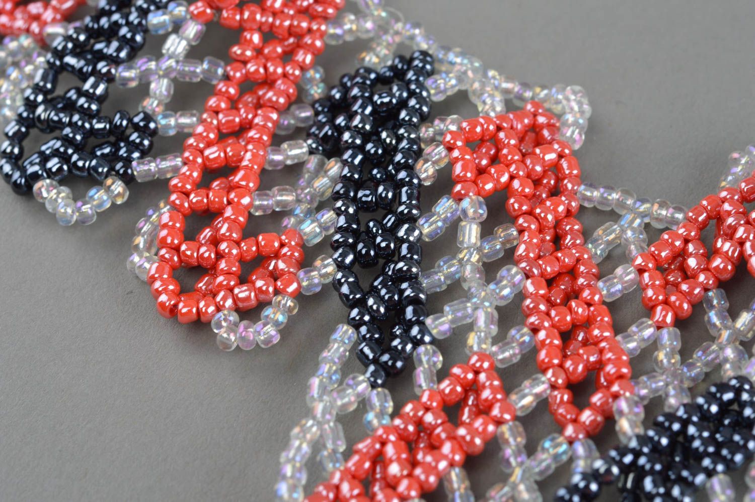 Beaded necklace handmade seed bead jewelry stylish beaded accessory for women photo 4