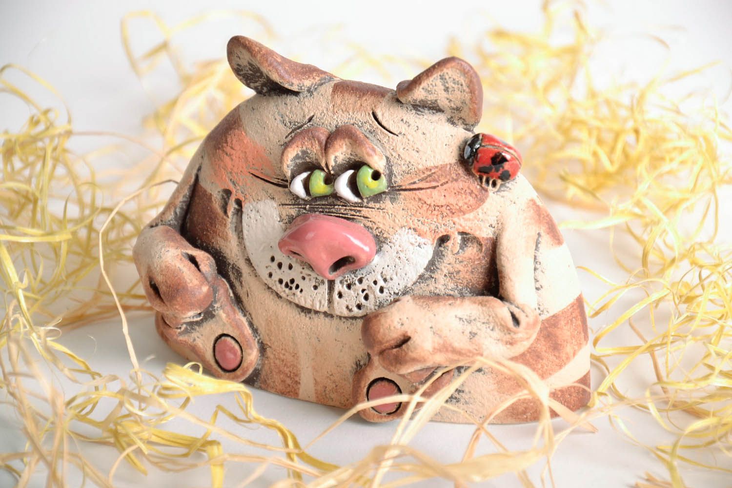 Ceramic money-box Cat photo 3