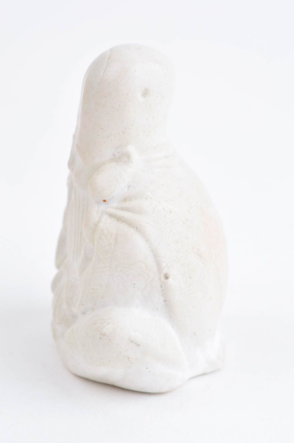 Statuette décorative Figurine fait main de couleur blanche Déco maison photo 3