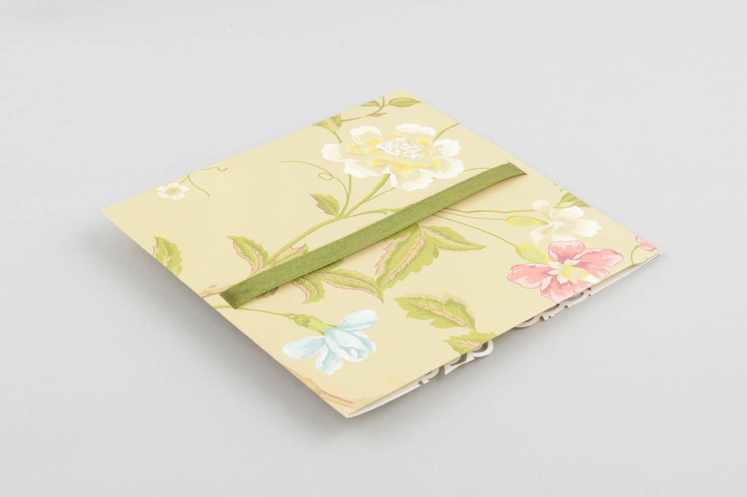 Handmade paper festive envelope designer disc wrapper envelope with print photo 4