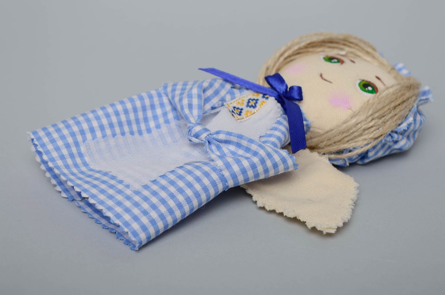 Handmade soft doll with eyelet Angel photo 3