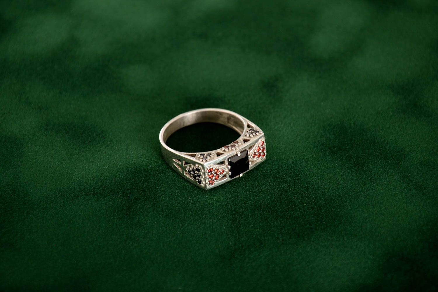 Herrenring Silber Handmade Schmuck Ring Designer Accessoires Geschenk Ideen foto 1