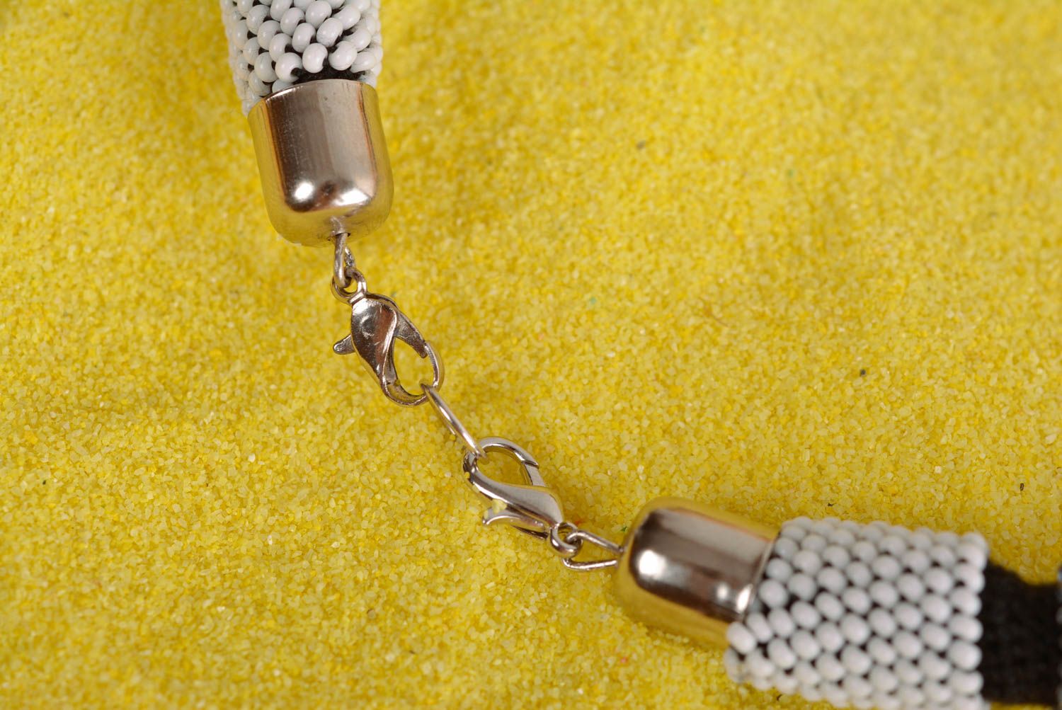 Handmade beaded cord necklace elegant jewelry female fashion necklace photo 5