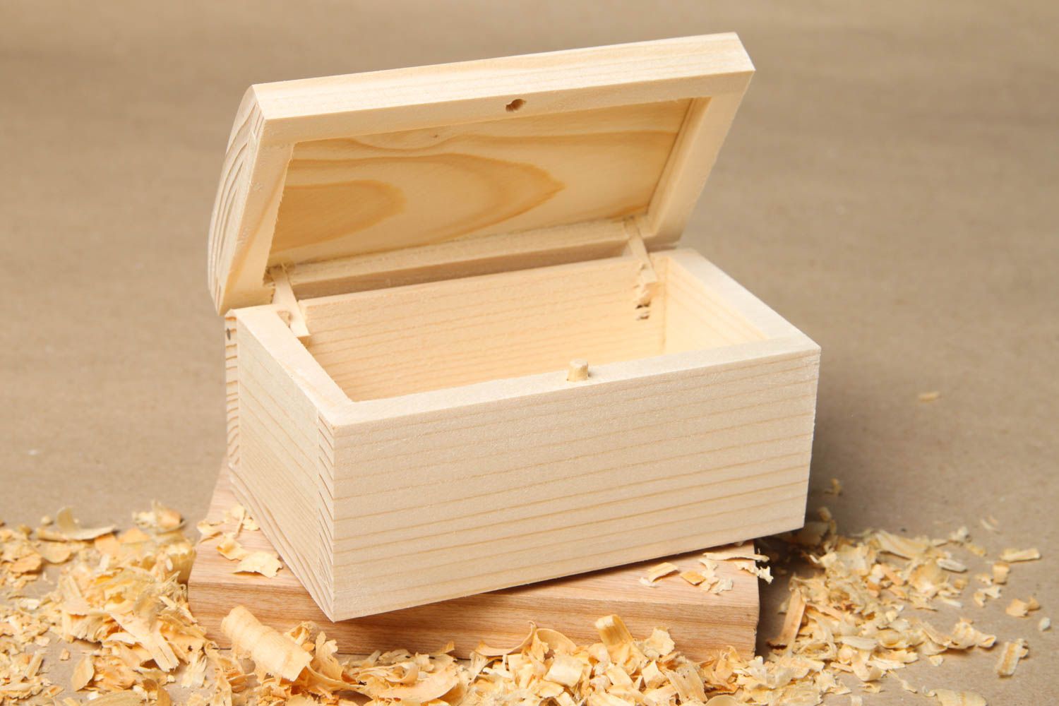 Boîte à décorer Coffret bois naturel fait main original Loisirs créatifs photo 1