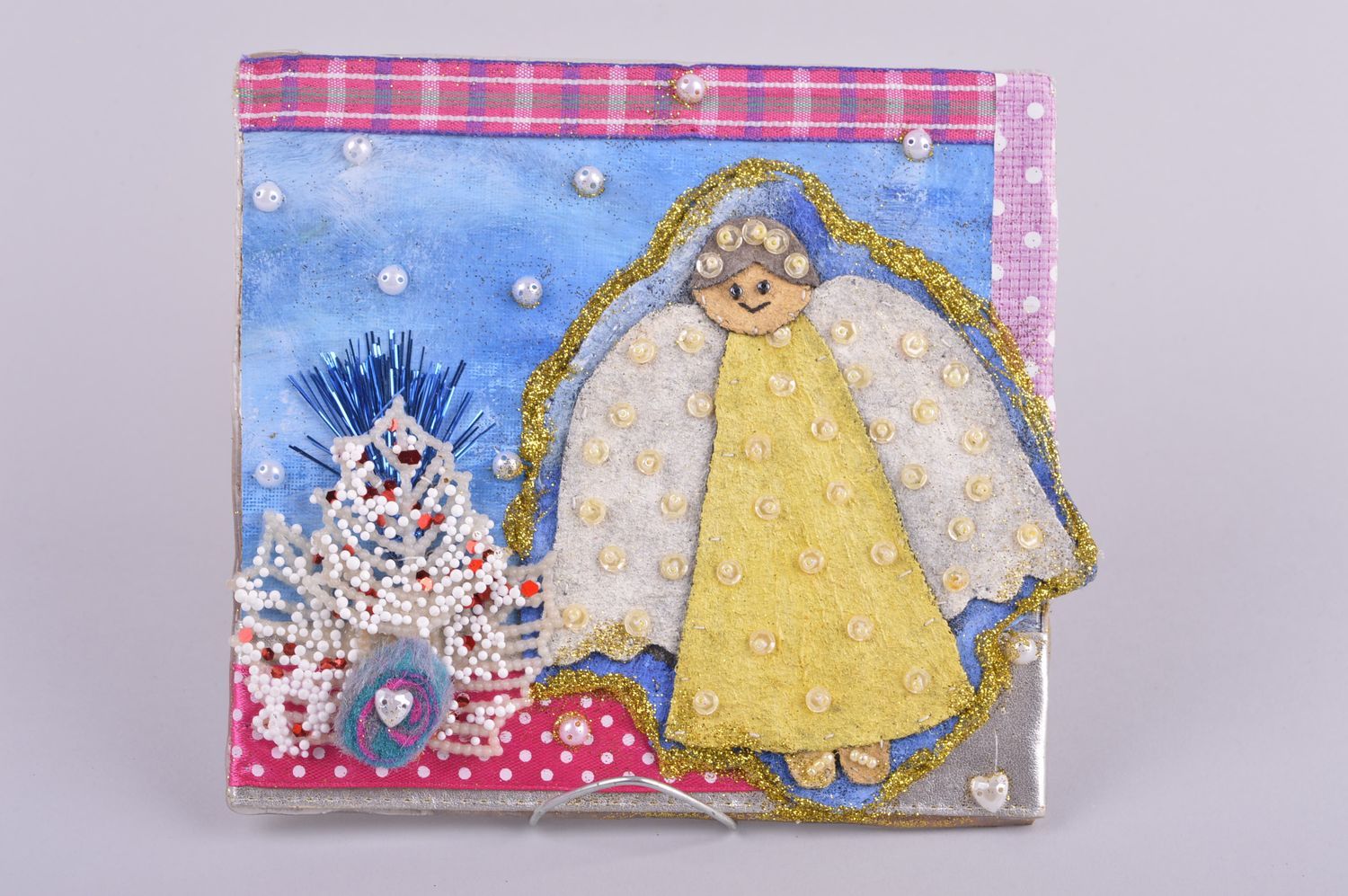 Handmade Christmas decoration wall hanging cute wall panel decorative use only photo 2