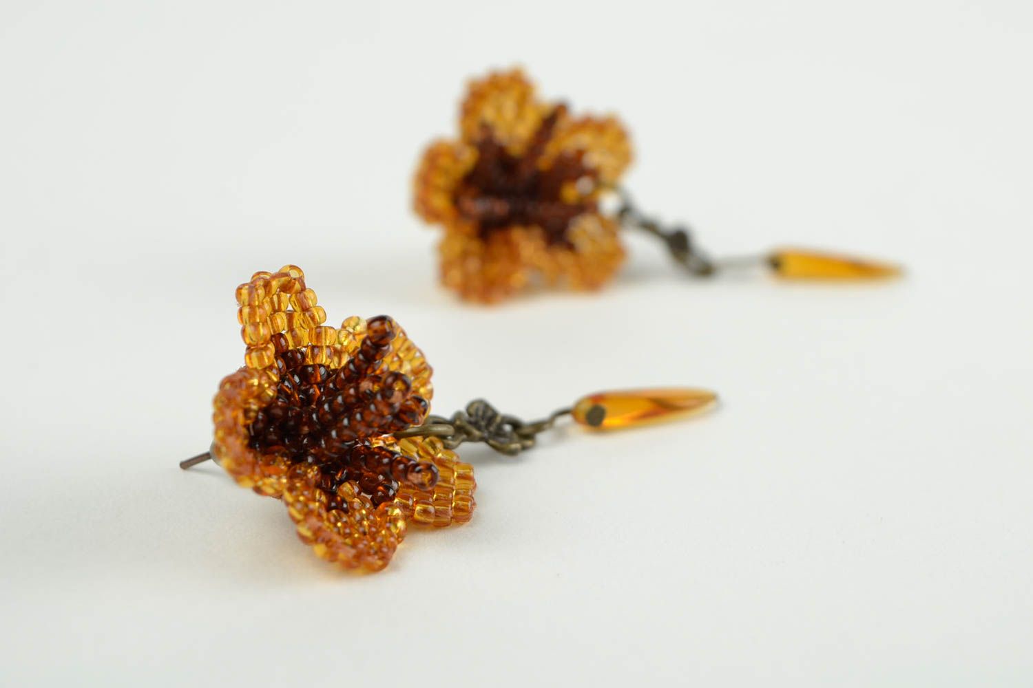 Handmade Ohrringe Blumen Geschenk für Frauen bunte Ohrringe schön modisch foto 3