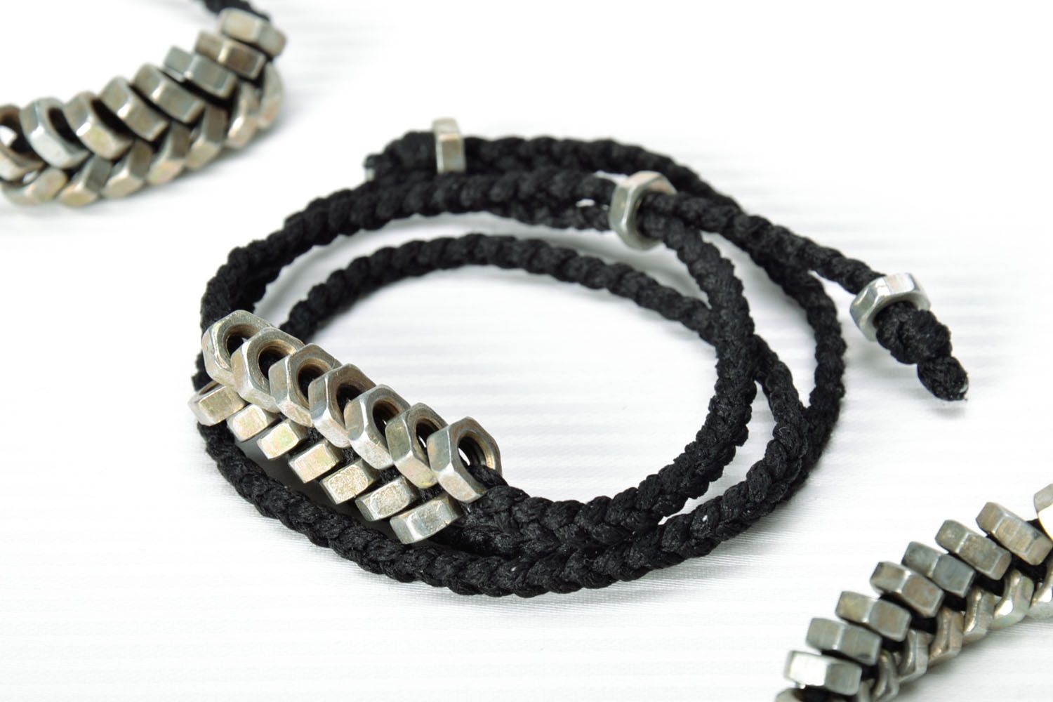 Homemade textile bracelet photo 1
