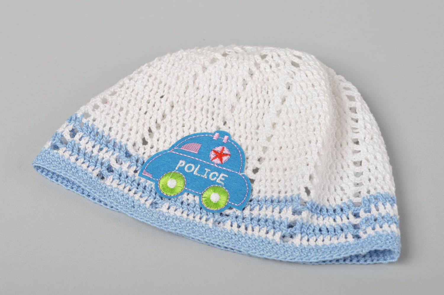 Handmade hat designer hat crocheted hat warm hat for baby spring hat for kids photo 2