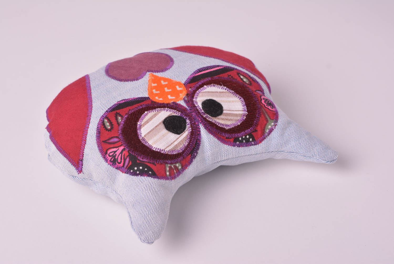 Игрушка-подушка хэнд мэйд детская игрушка диванная подушка сова оригинальная фото 3