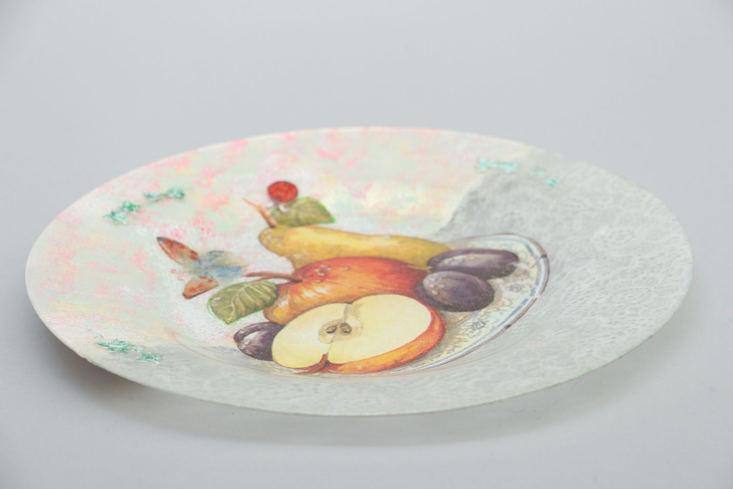 Decorative ceramic plate Fruit photo 3