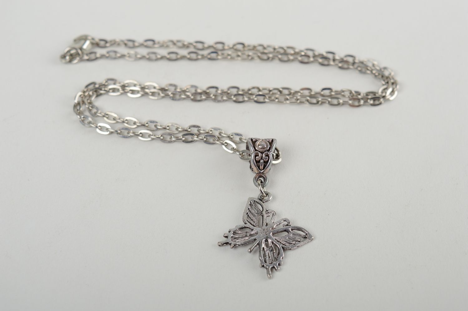 Handmade pendant fashion metal jewelry women butterfly pendant gift for girls photo 2