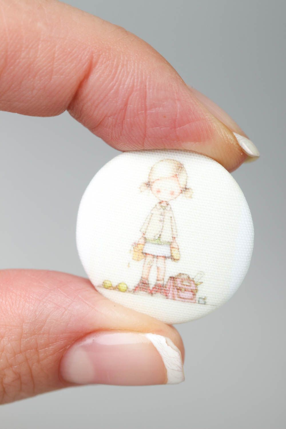 Botón de plástico hecho a mano decorado accesorio para niños regalo original foto 5