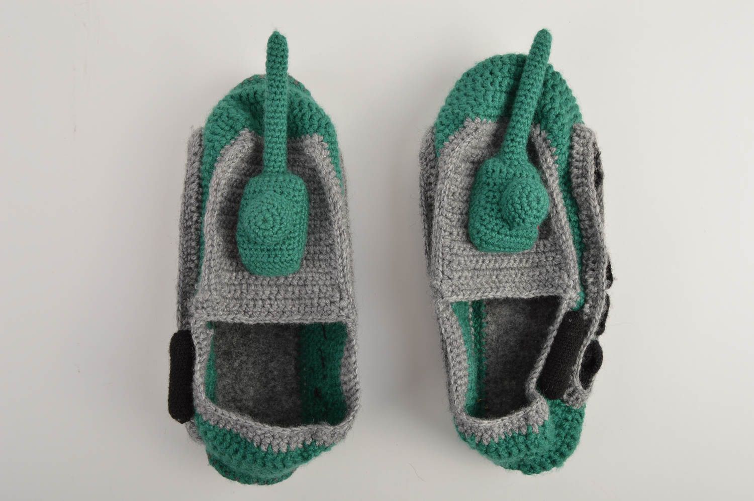 Unusual handmade wool slippers house shoes mens footwear design gifts for him photo 3