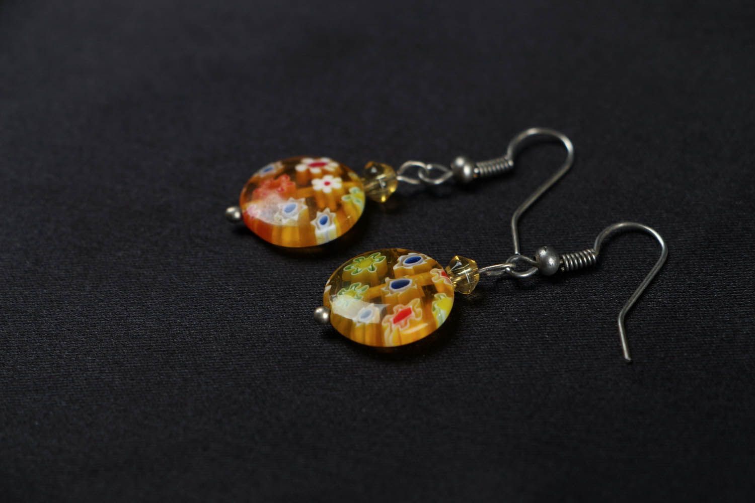 Earrings made of murano glass photo 2
