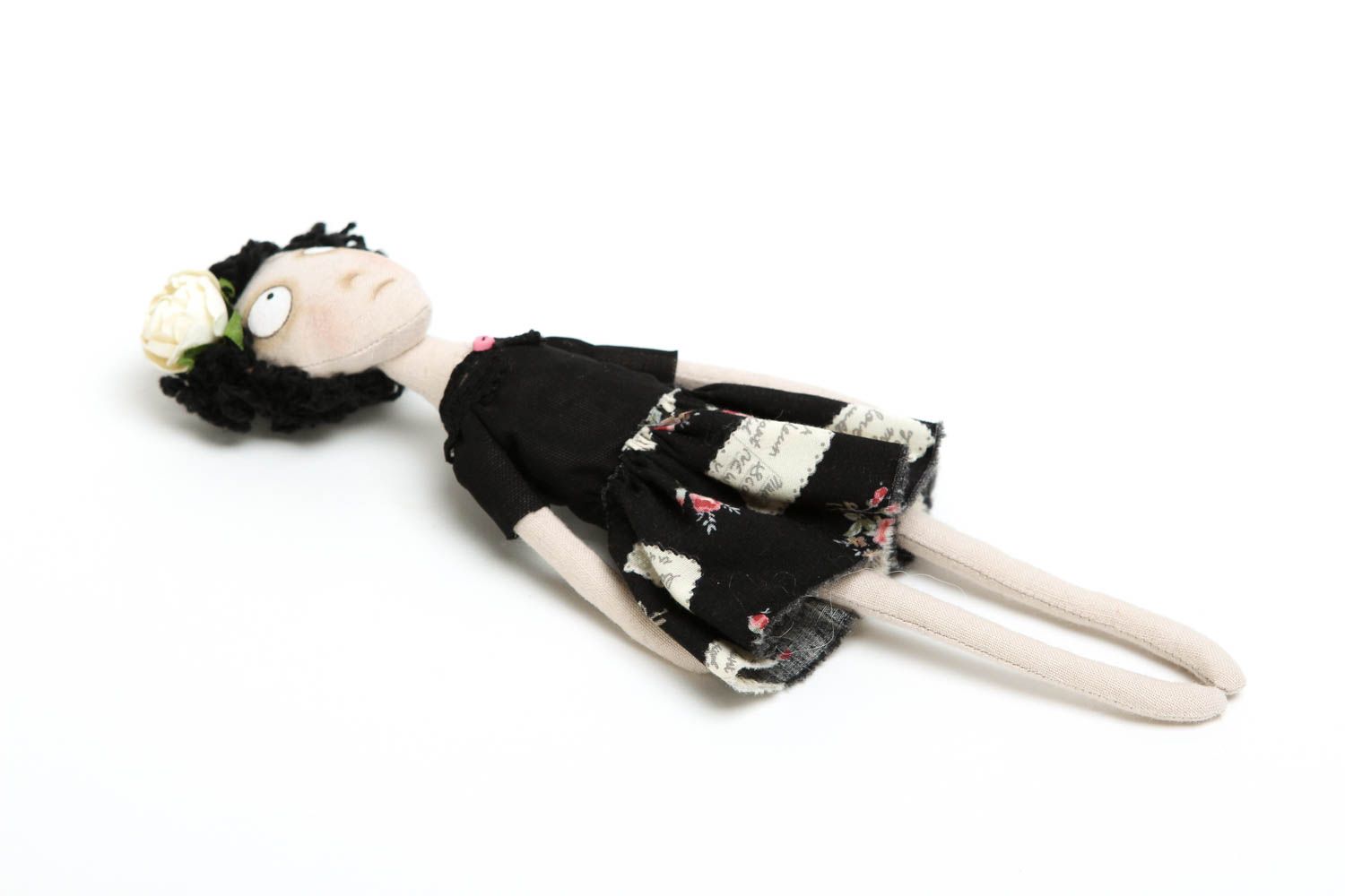 Кукла ручной работы кукла из ткани хлопковой авторская кукла для декора квартиры фото 3