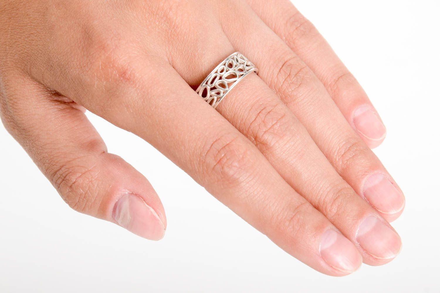 Украшение ручной работы кольцо из серебра дизайнерское украшение женское кольцо  фото 1