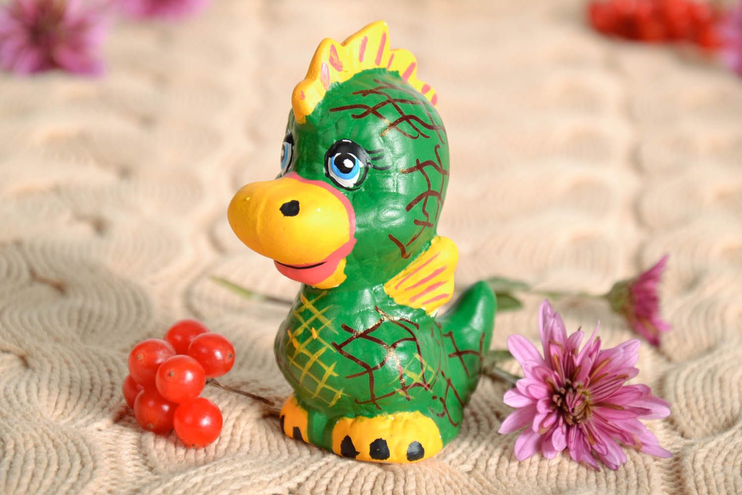 Figurine décorative en argile Dragon pour enfant photo 1