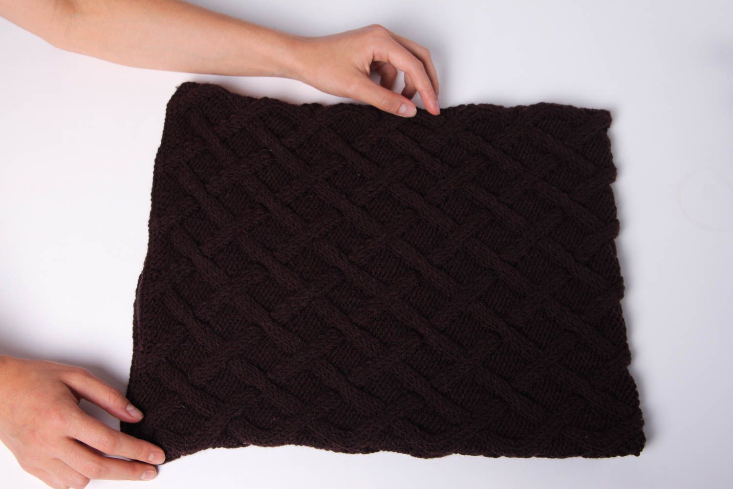 Funda de almohada hecha a mano de semilana ropa de cama regalo para mujeres  foto 3