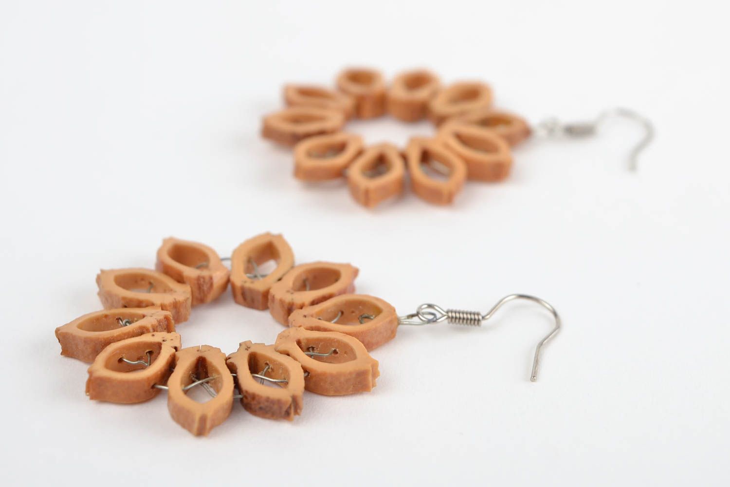 Handmade designer earrings eco-friendly jewelry unique present for woman photo 2