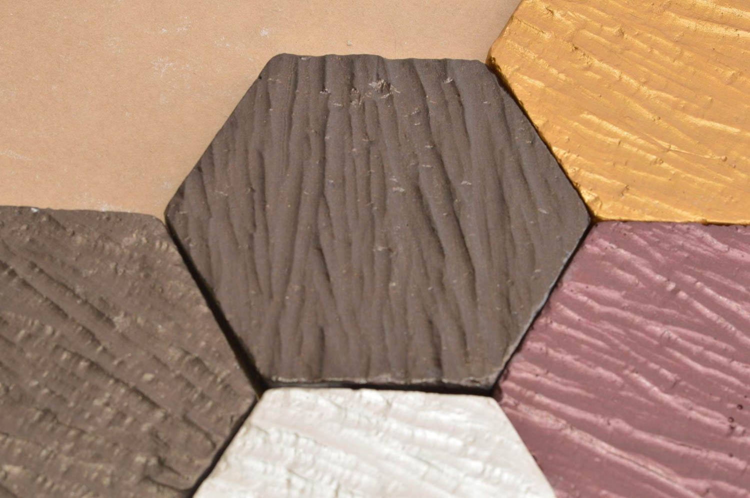 Мозаика из гипса ручной работы декор для дома черная фактурная плитка из гипса фото 2