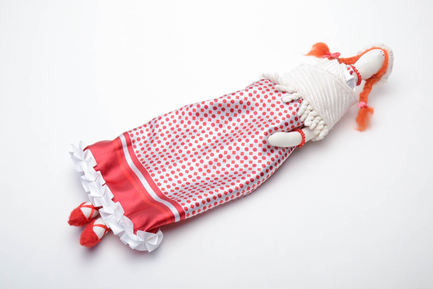 Designer doll made of cotton Frosya photo 2