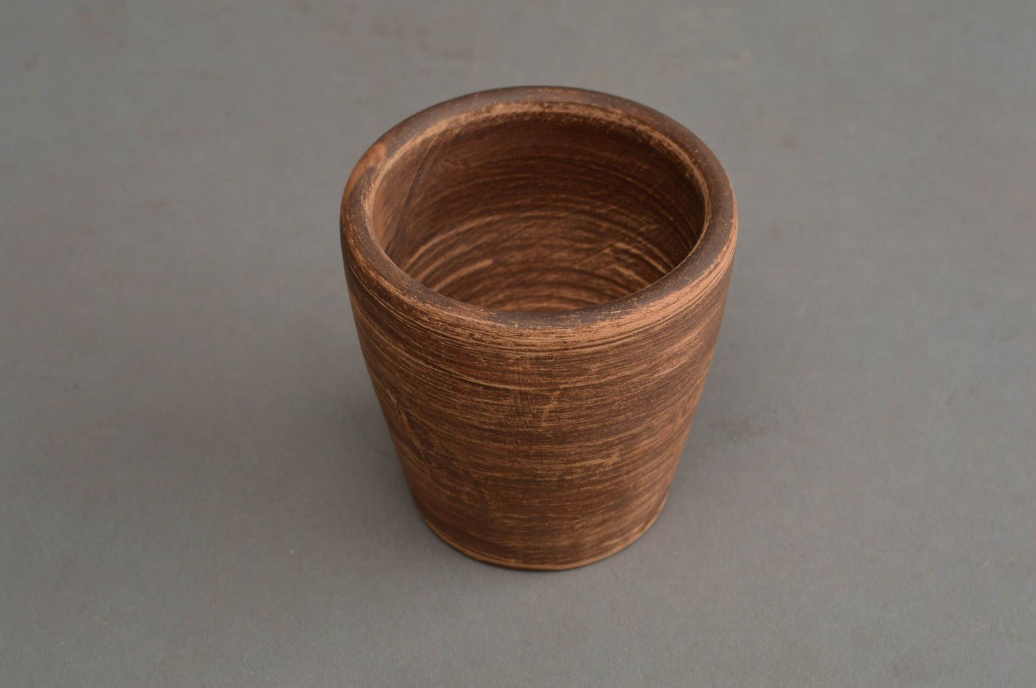 Copa de barro hecha a mano vaso de chupito de cerámica regalo original foto 3