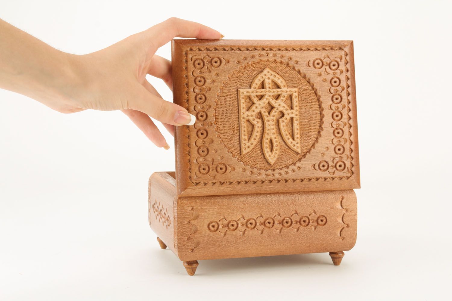 Hand carved box  photo 1