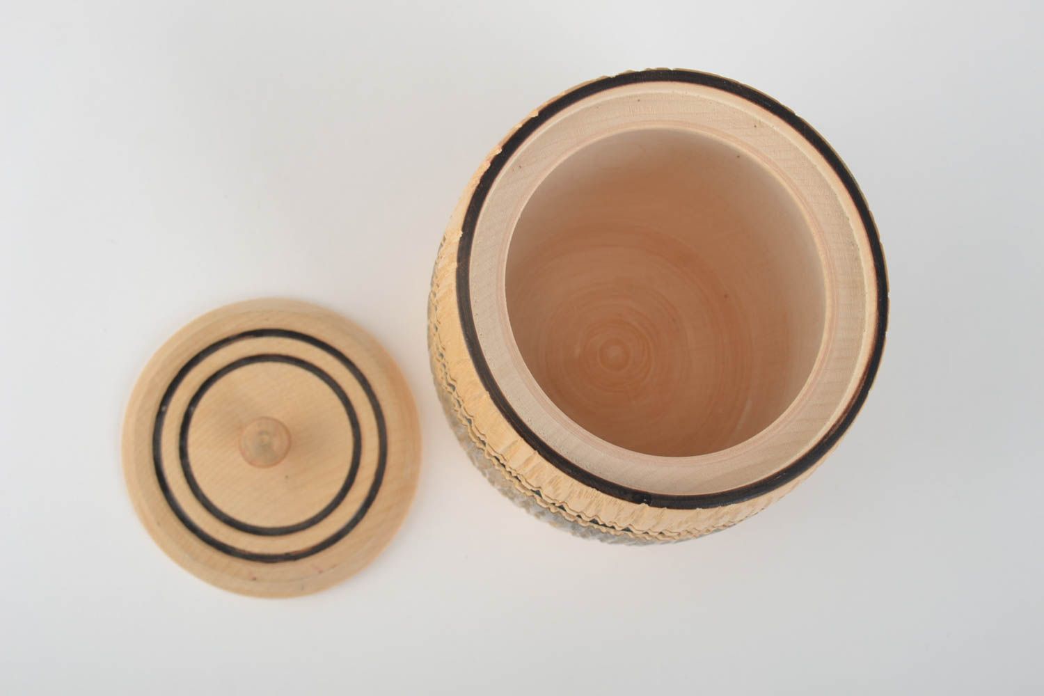 Handmade wooden barrel unusual designer barrel kitchen accessory 700 ml photo 3