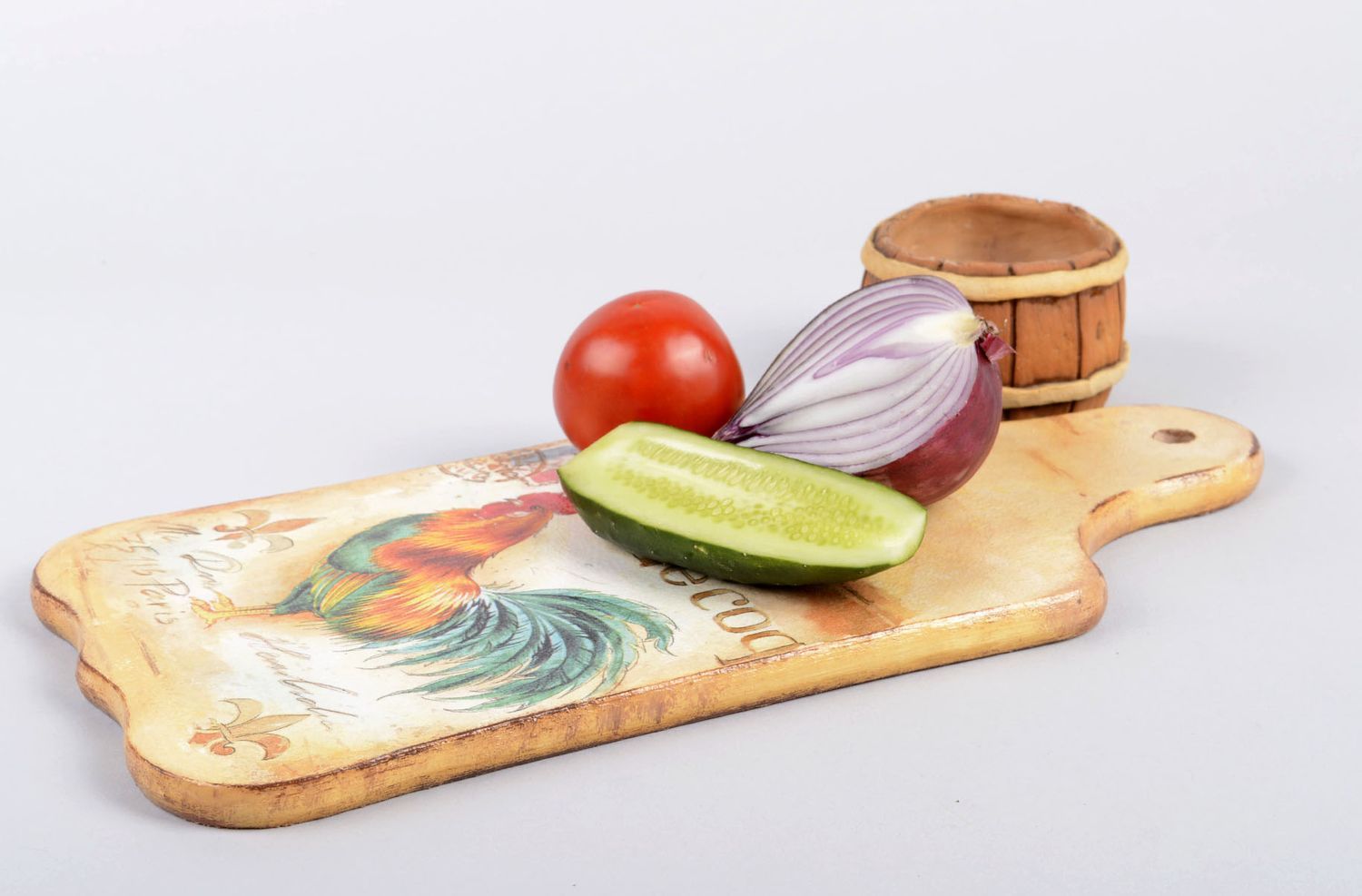 Handmade kitchen decor chopping board for decorative use only wooden gifts photo 4