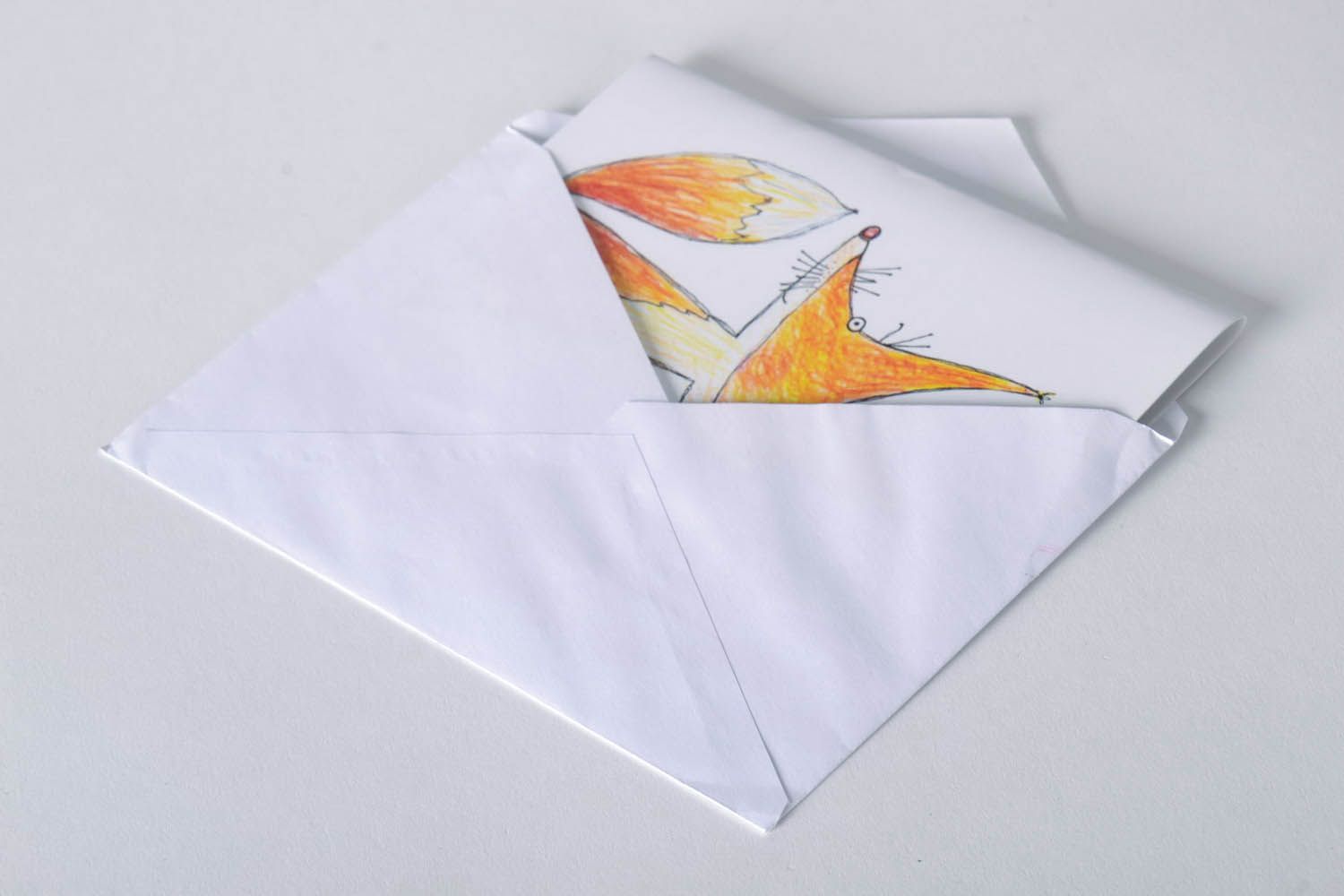 Carte de vœux artisanale en papier couché faite main photo 3