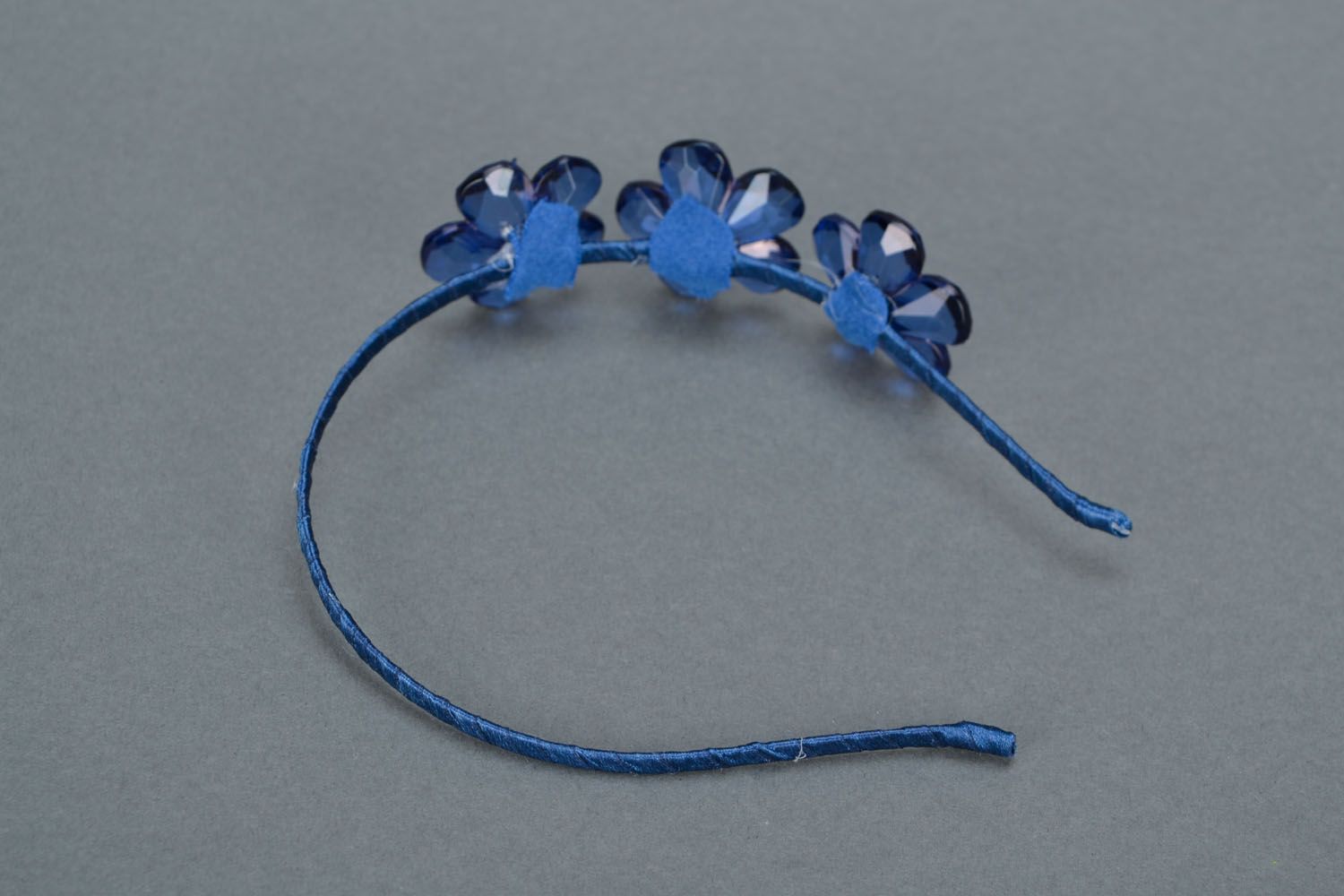 Headband Blue Cornflowers photo 5