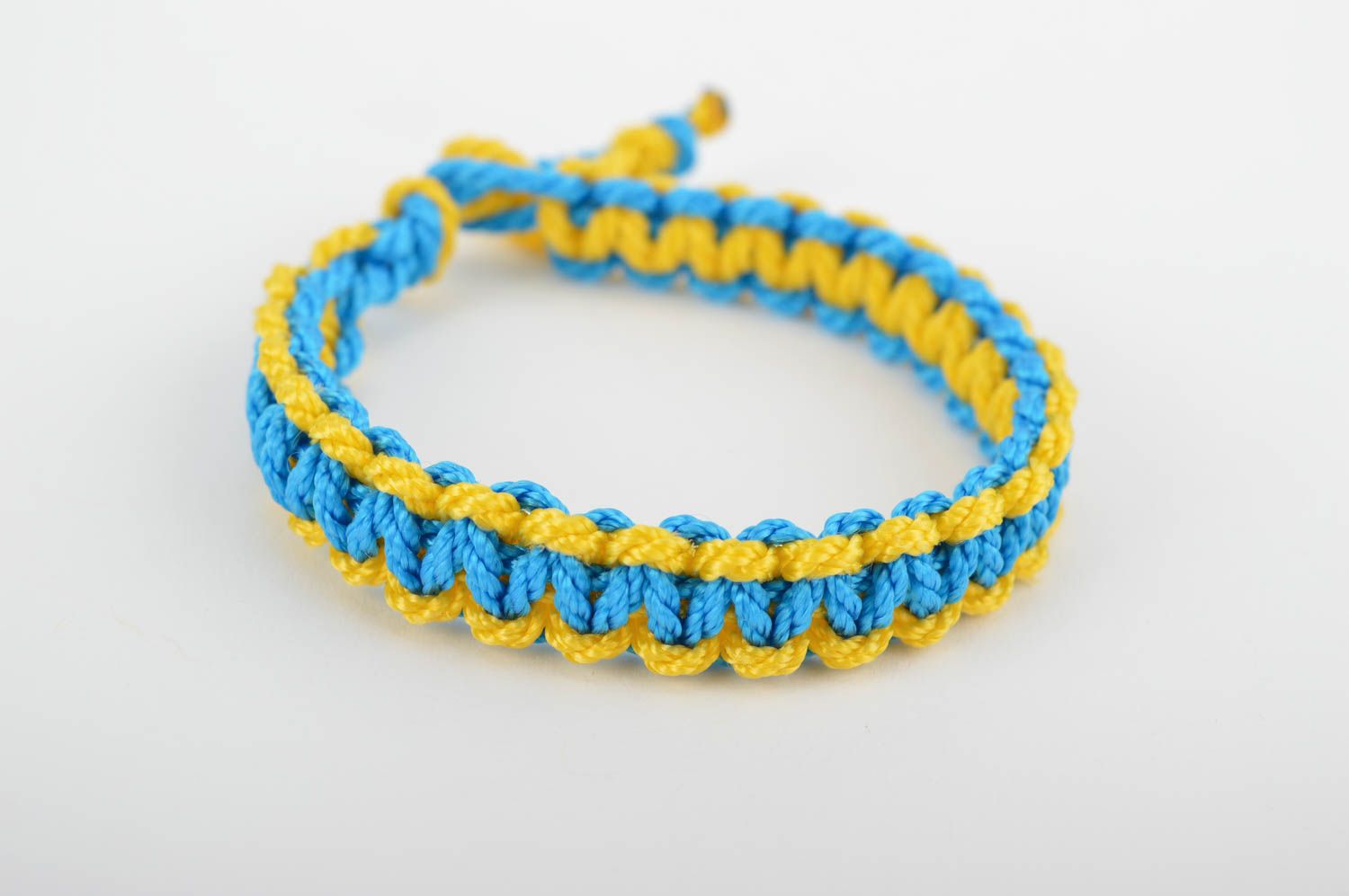 Colorful handmade textile bracelet woven wrist bracelet accessories for girls photo 3
