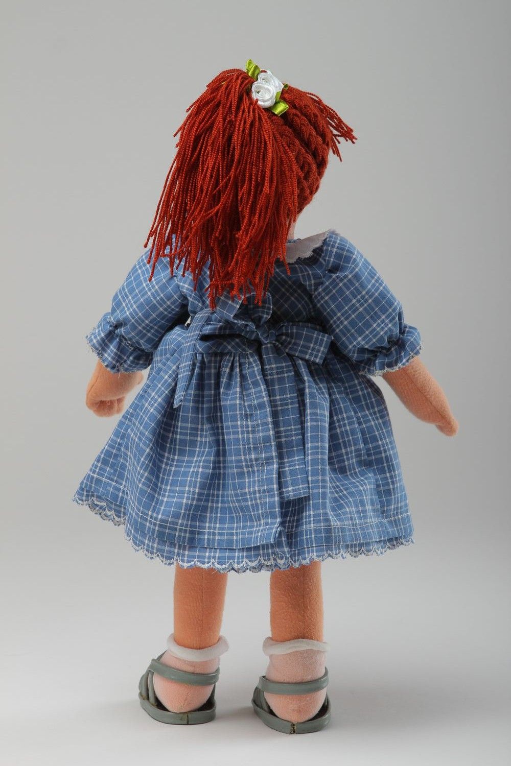 Кукла ручной работы кукла из ткани мягкая кукла расписанная акриловыми красками фото 3