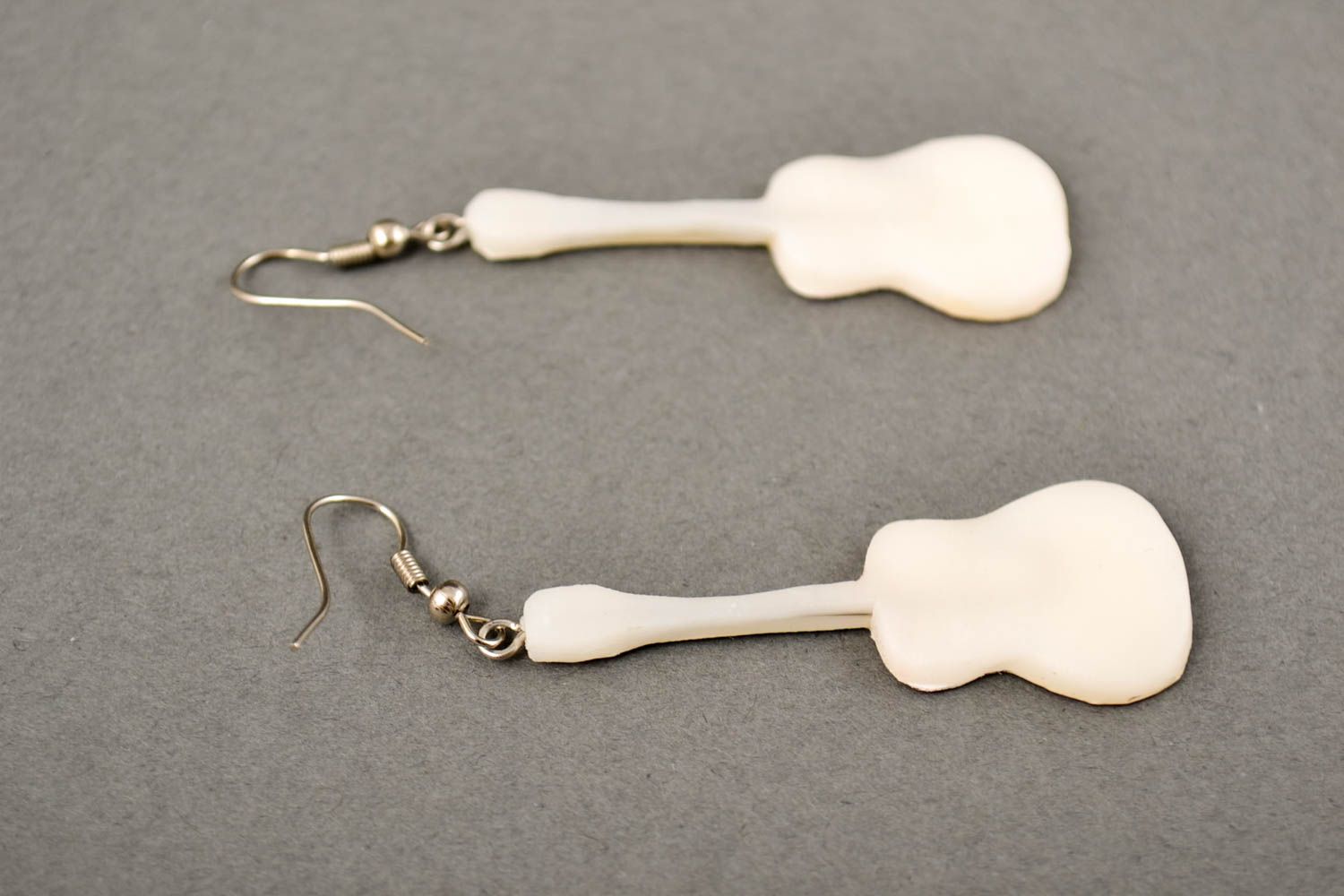 Handmade Schmuck Ohrhänger Polymer Clay Schmuck Ohrringe für Damen Gitarren bunt foto 2