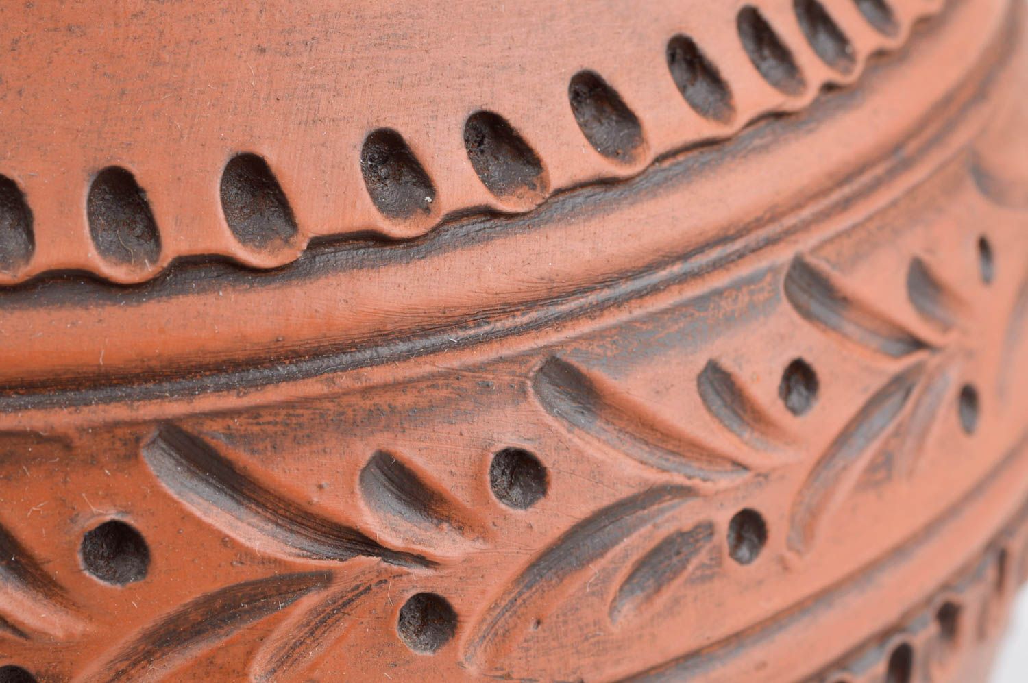 Keramik Krug handmade brauner Krug aus Ton 2.2 l Öko Geschirr für Haushalt foto 5