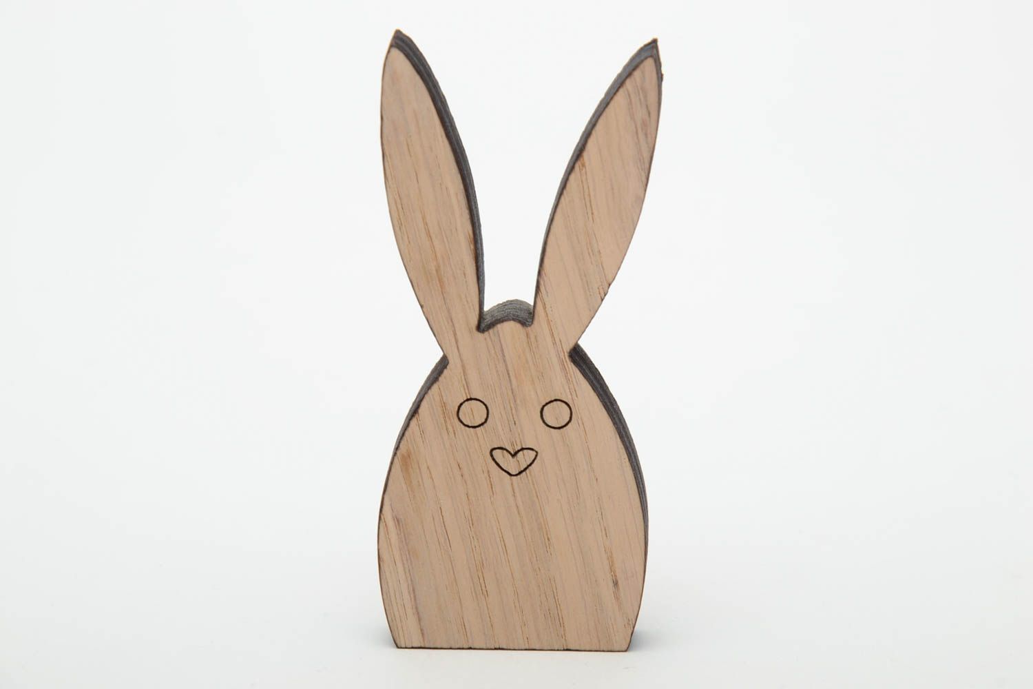 Figurine en contreplaqué en forme de lapin à décorer faite main pour serviettage photo 2