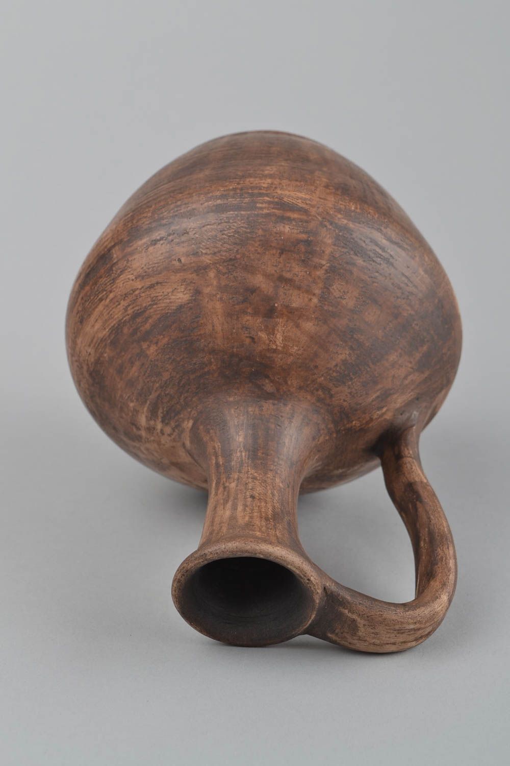 30 oz handmade ceramic wine pitcher carafe with handle 1,2 lb photo 4