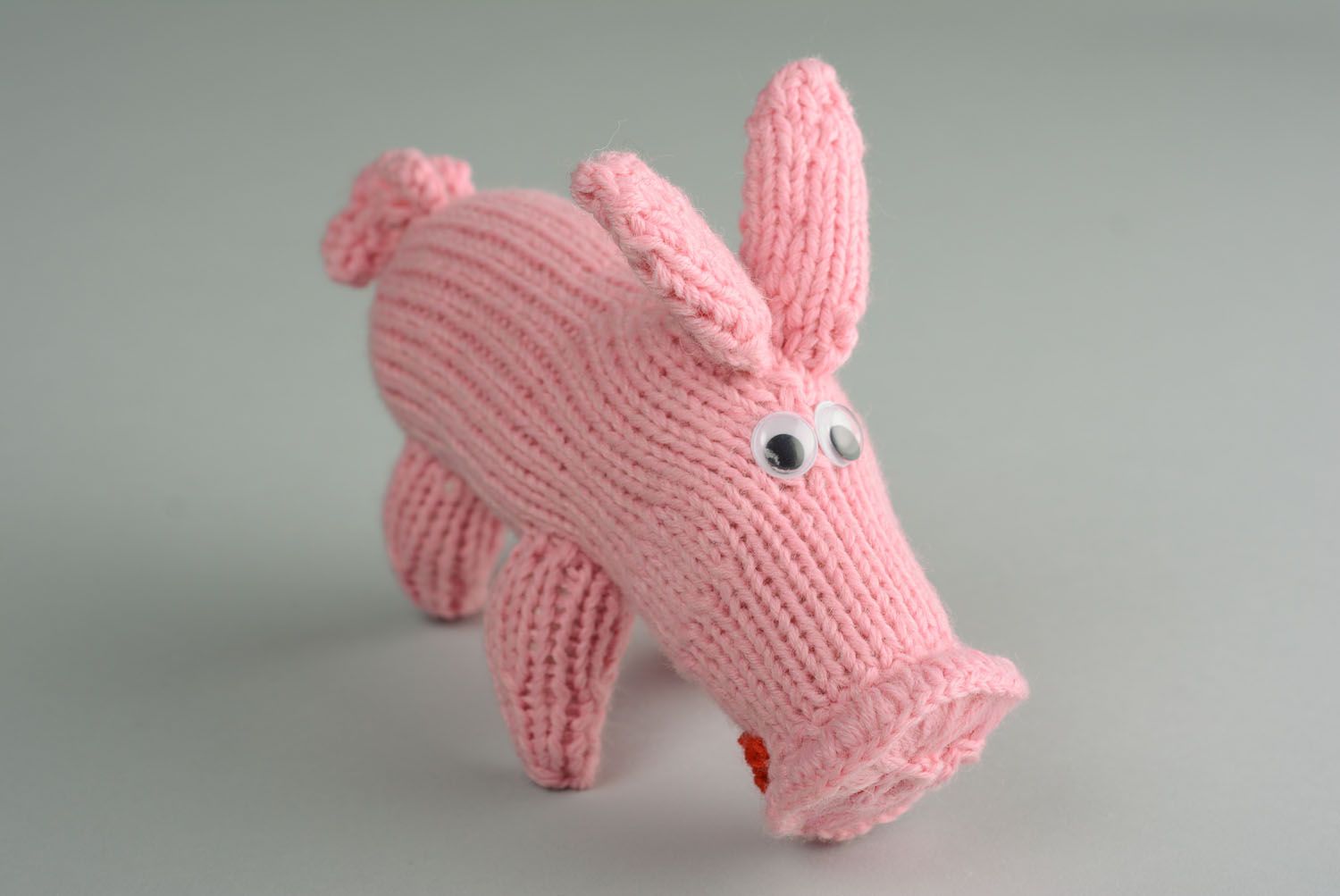 Homemade crochet toy Pig photo 1