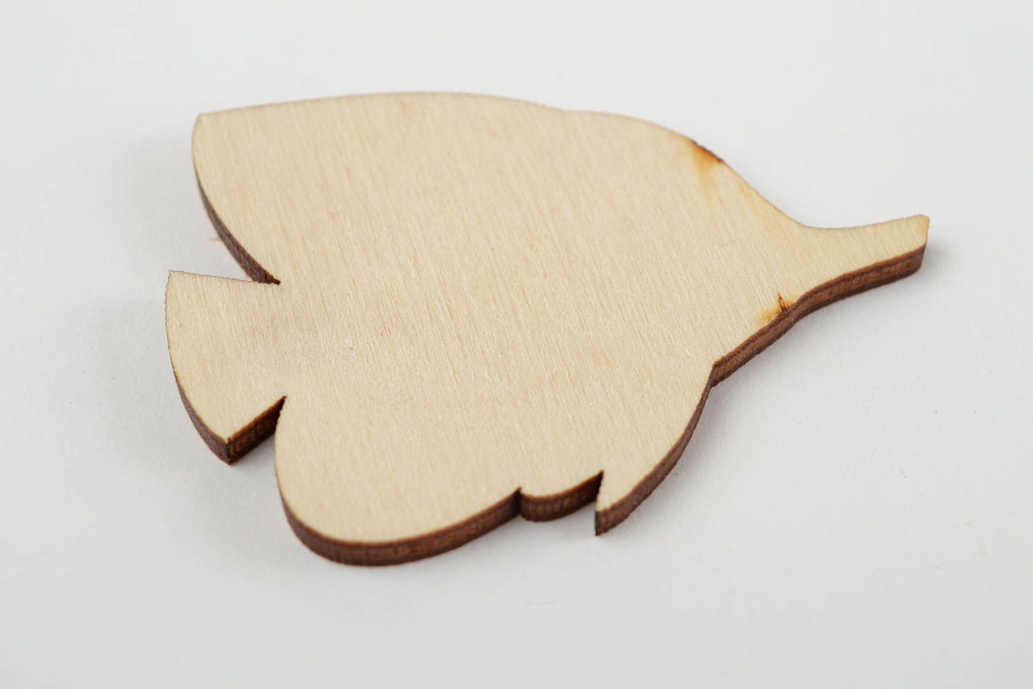 Handmade Figur zum Bemalen Holz Rohling Miniatur Figur Fisch lustig interessant foto 5