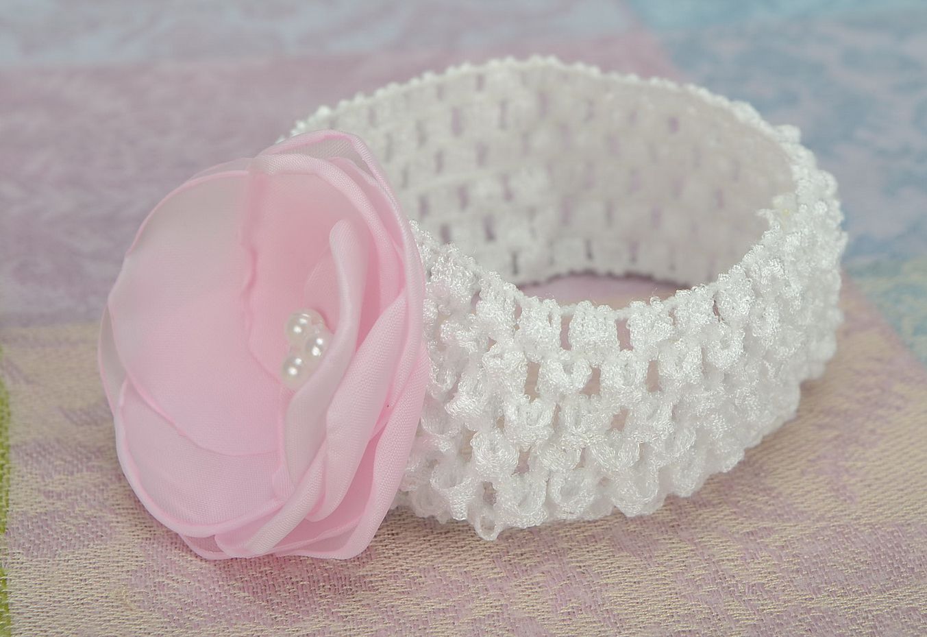 Decorative headband with flower photo 5