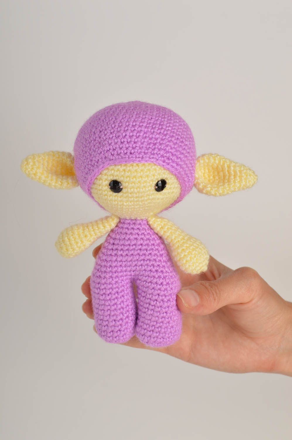 Handmade soft toy crocheted toy design soft toy fabric toy decorative soft toy photo 5