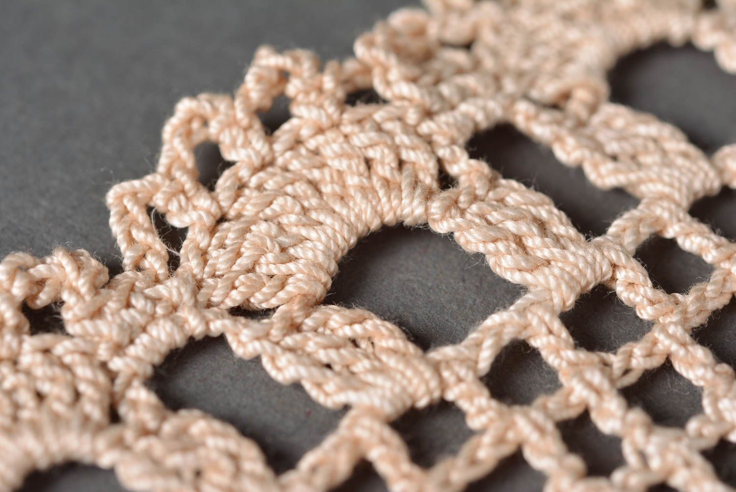 Unusual handmade crochet lace napkin decorative napkin interior decorating photo 5