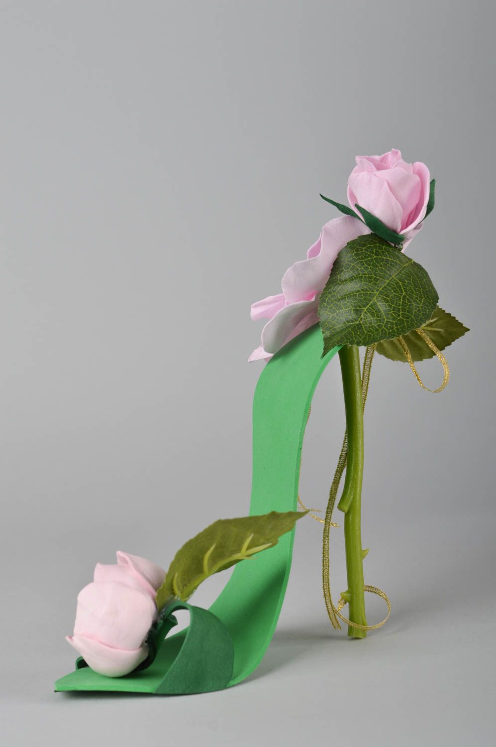 Handmade ausgefallene Dekoration originelles Geschenk Deko fürs Haus Damen Schuh foto 2
