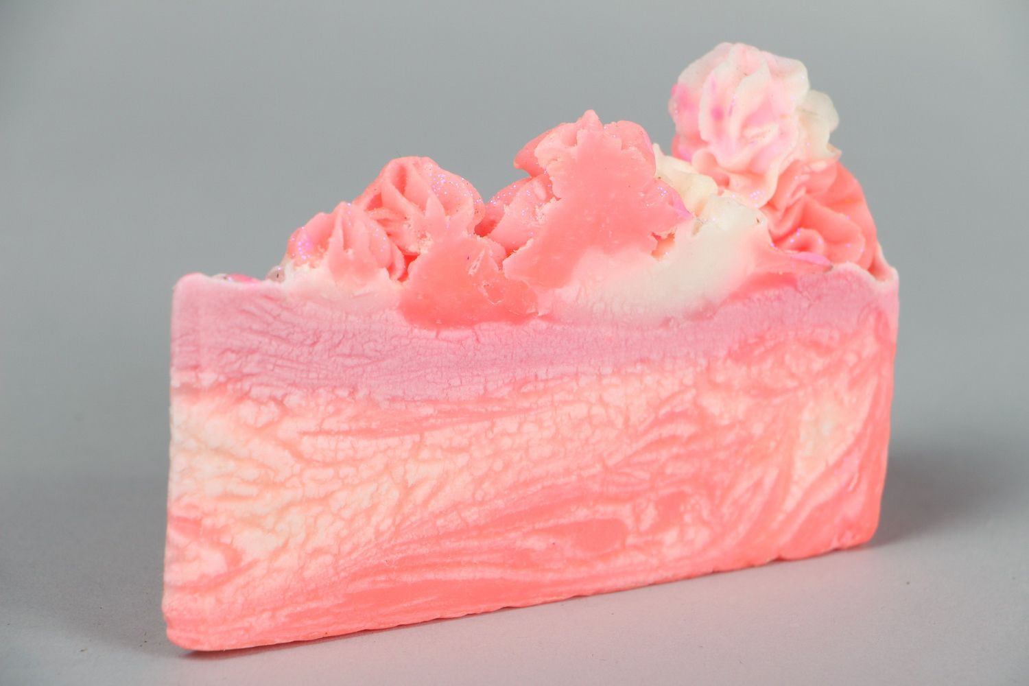 Handmade soap Pink cake photo 1